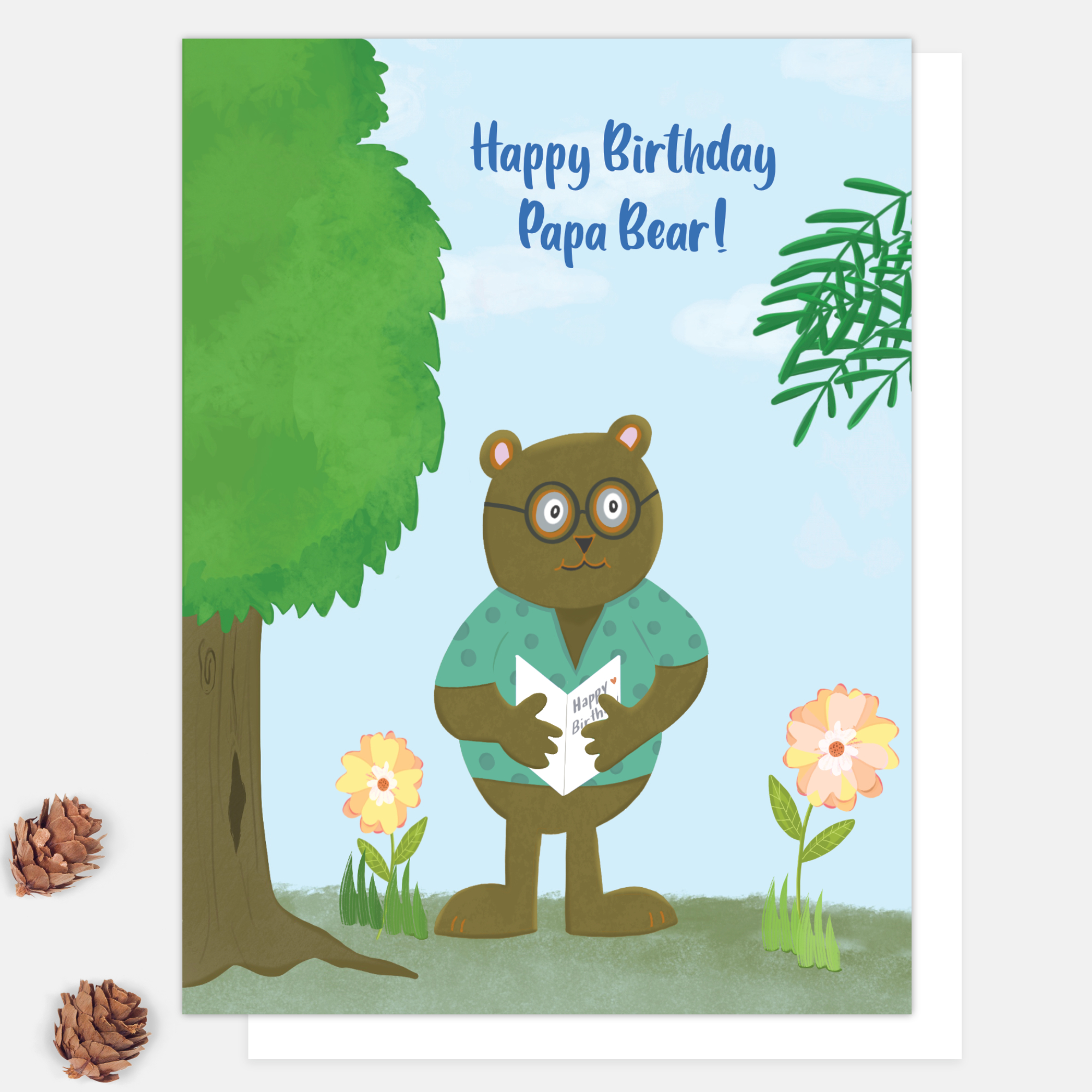 papa bear petty Birthday 'happy birthday papa bear' birthday card ...